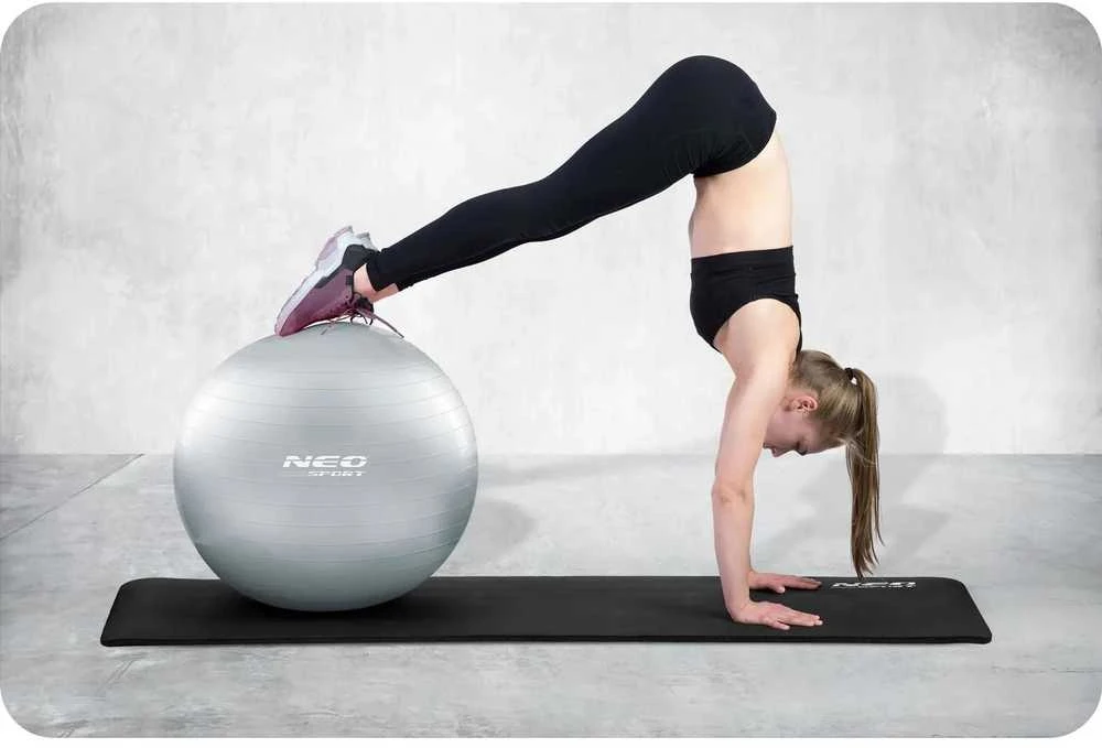 Neo-Sport Mankštos kamuolys 75 cm NS-952 sidabrinis