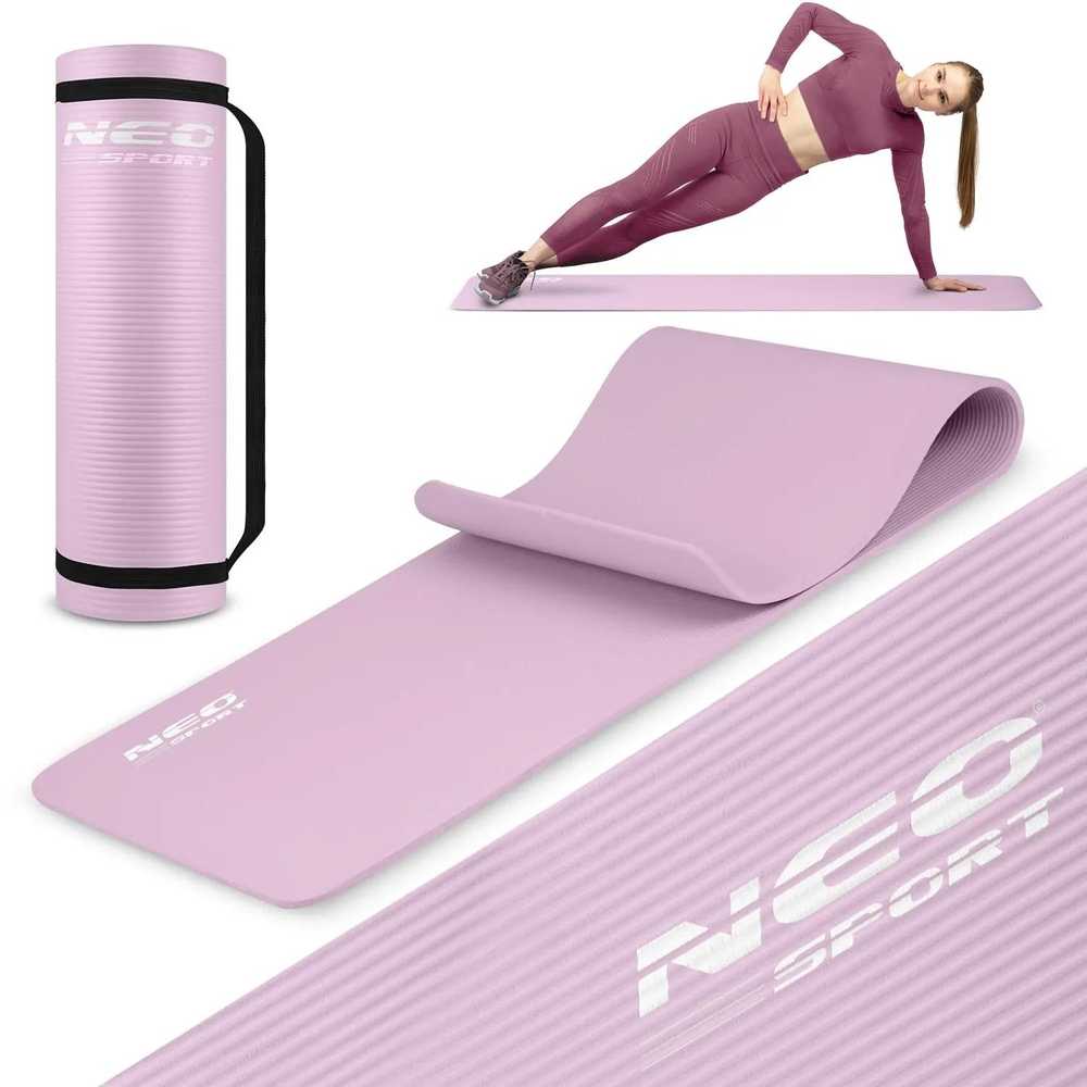 Mankštos kilimėlis 183 x 60 x 1 cm Neo-Sport - 192201 violetinis