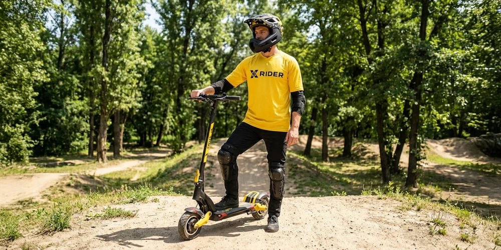 Manta DVIRAČIO MOTOROLERIO QUADA PROTECTIVE SCOOTER SAFE XRIDER M šalmas