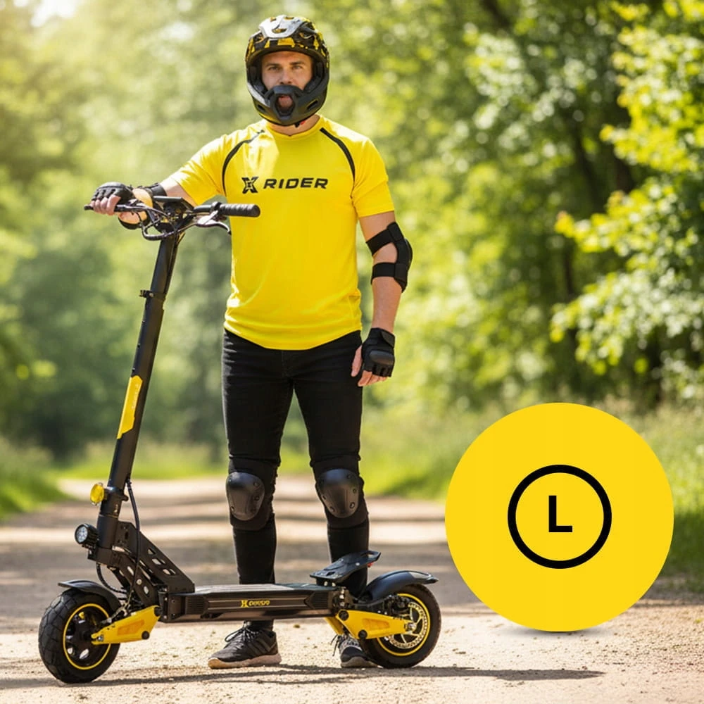 Manta KASK FULLFACE NA ROWER HULAJNOGĘ QUADA SKUTER OCHRONNY BEZPIECZNY XRIDER L