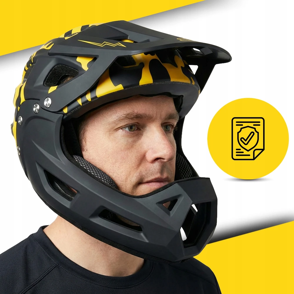 Manta KASK FULLFACE NA ROWER HULAJNOGĘ QUADA SKUTER OCHRONNY BEZPIECZNY XRIDER L