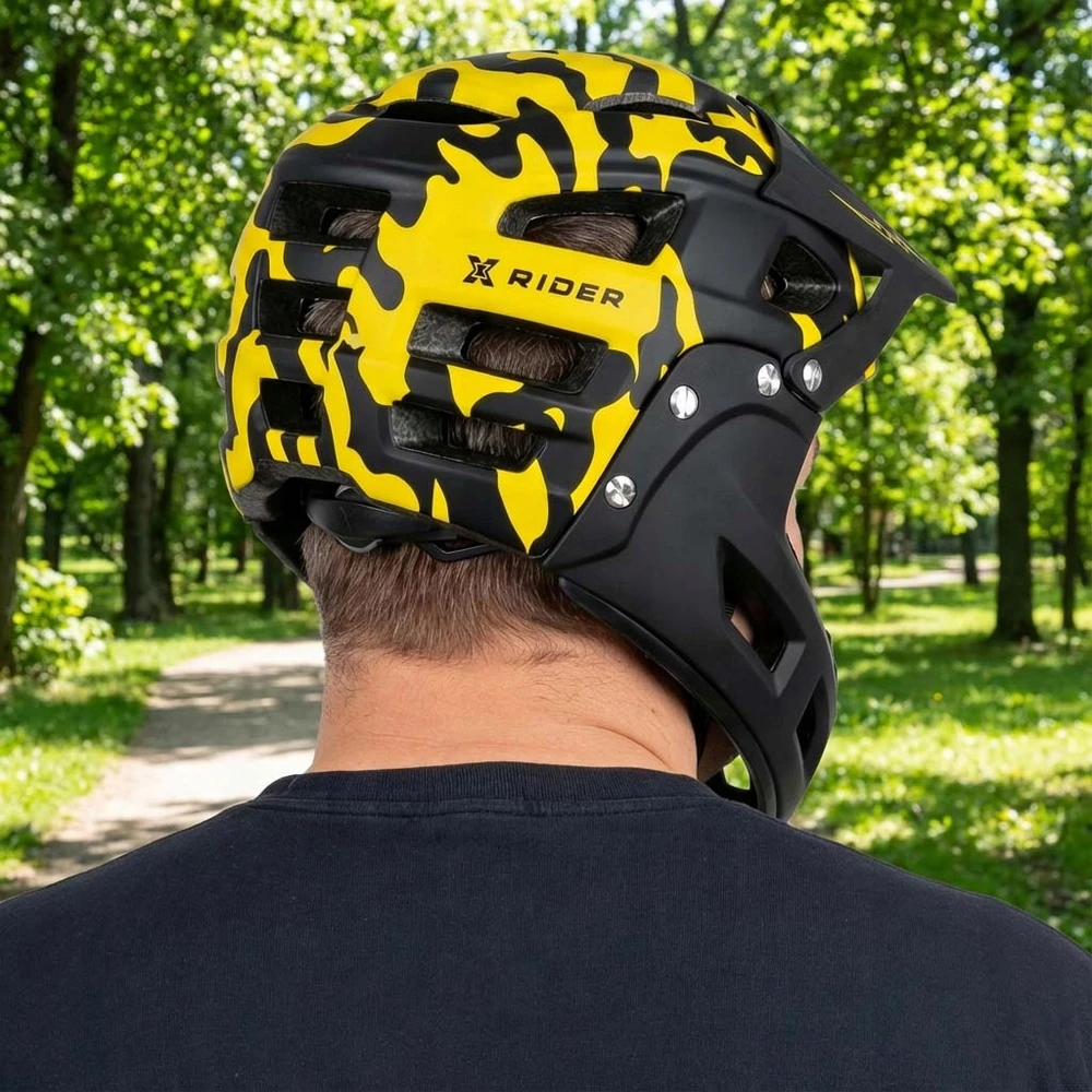 Manta KASK FULLFACE NA ROWER HULAJNOGĘ QUADA SKUTER OCHRONNY BEZPIECZNY XRIDER L