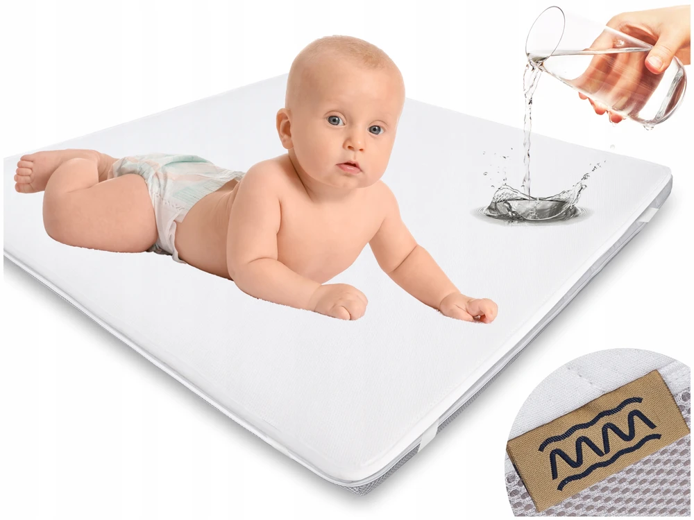 Manufaktura Materacy ODDYCHAJĄCY Ochraniacz 95x95 do Kojca Prześcieradło Nieprzemakalne 95 cm