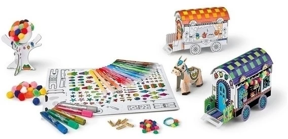 MAPED CREATIV KŪRYBINIS RINKINYS ŽAISLŲ GAMYBAI SU 2 PRIEKABALAIS