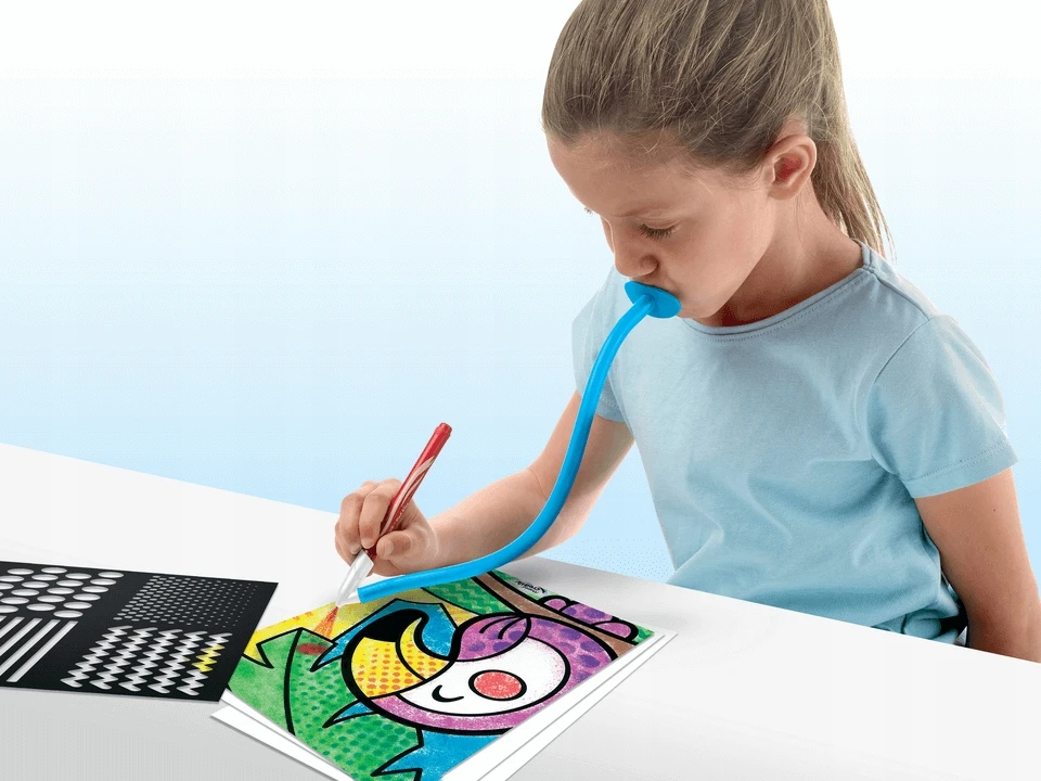 Maped Creativ Pop Art pripučiami žymekliai + šablonai, 6 spalvos