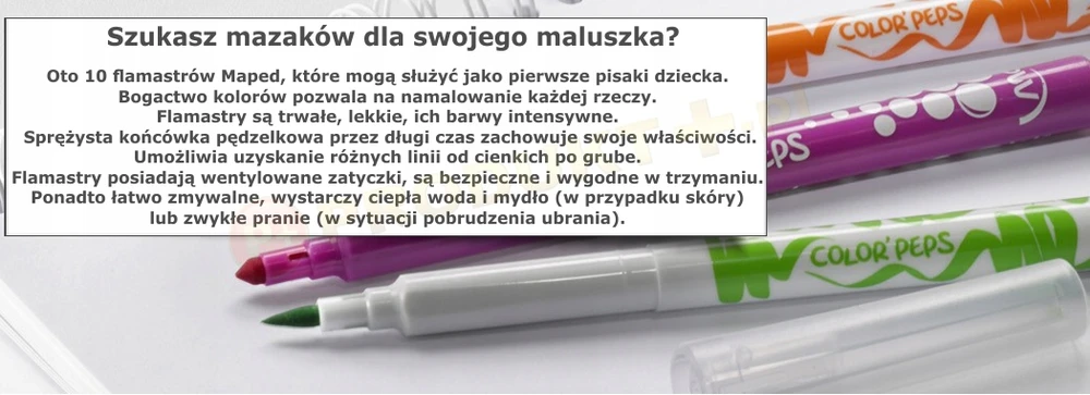 Maped Flomasteriai ColorPeps , 10 spalvų