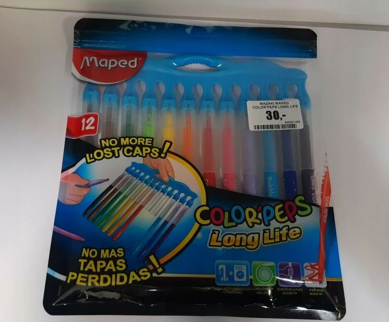 Maped Flomasteriai ColorPeps Long Life Innovation, 12 spalvų