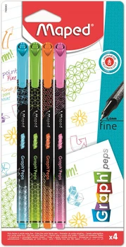 Maped Graph Peps Fancy 4 vnt. flomasteriai