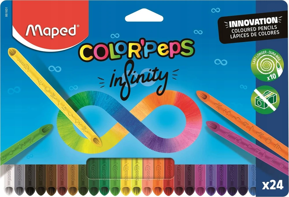 Maped Infinity spalvinami pieštukai, 24 spalvos