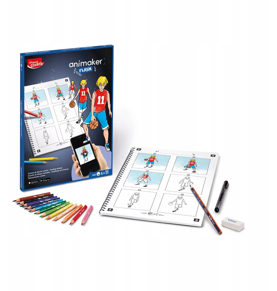 Maped Meno rinkinys, skirtas MOKYTI KURTI ANIMACIJĄ ANIMACIJĄ vaikams