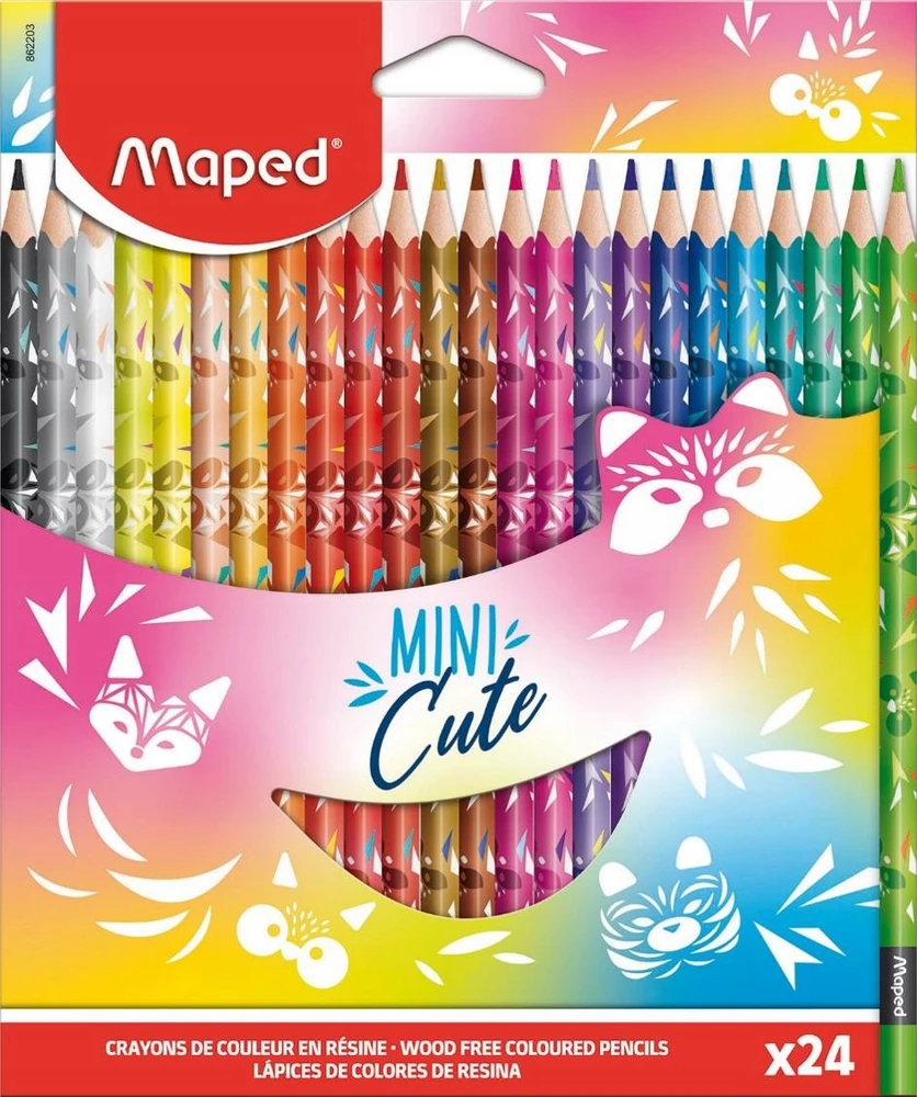Maped Mini Cute Crayons 24col.