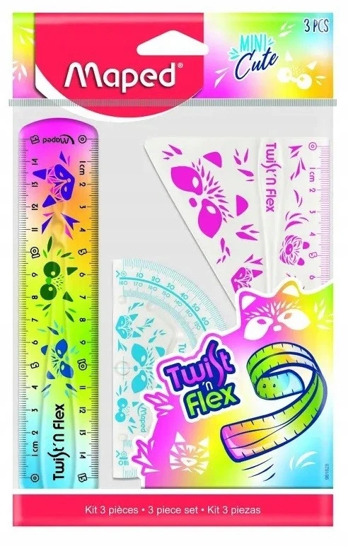 Maped Mini Cute lankstus geometrijos rinkinys, 3 dalys
