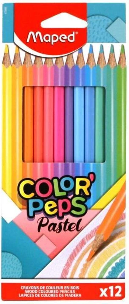 Maped Spalvotas pieštukas ColorPeps Pastel 12vnt