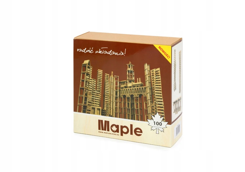 Maple KLEVO Dėžė iš 100 kaladėlių
