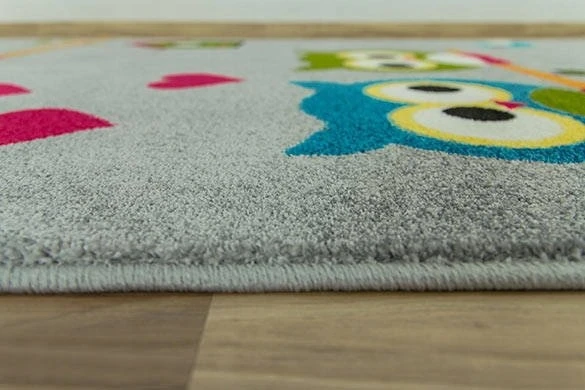 Marbex DYWAN PILKA DO POKOJU DZIECI MIĘKKI SŁODKIE SÓWKI RAINBOW 160x230 cm