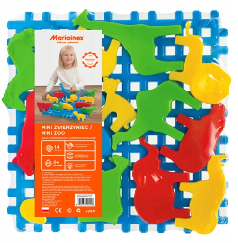 Marioinex Klocki Mini Zwierzyniec 14 El. ZA5038