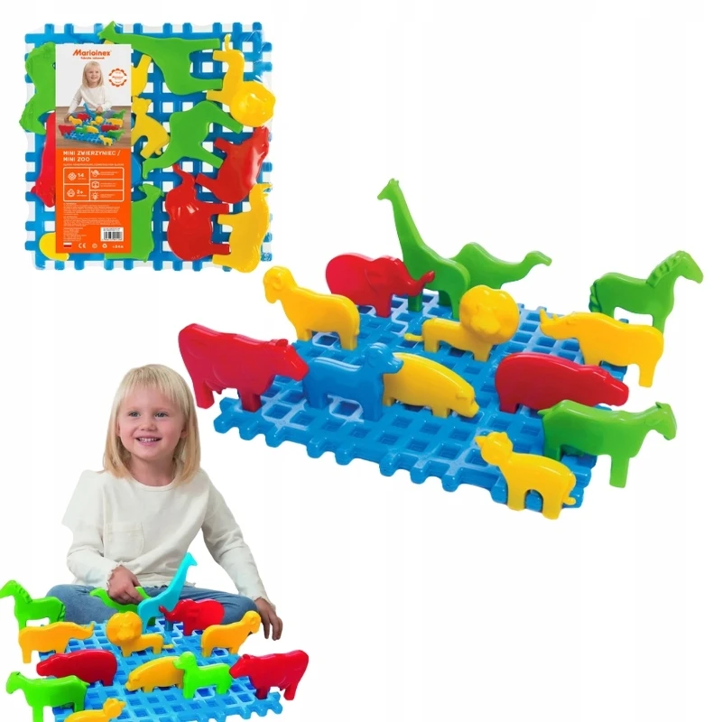 Marioinex Klocki Mini Zwierzyniec 14 El. ZA5038