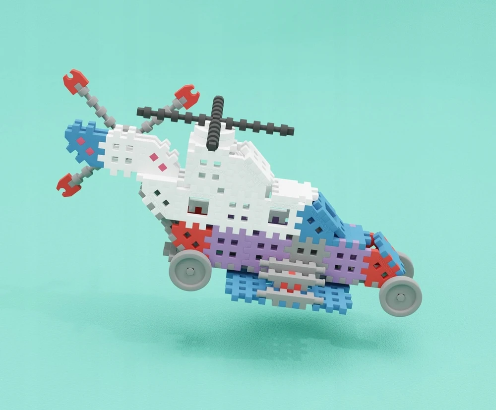 Marioinex Vafliai blokuoja „Mini Konstruktor“ ekspertą 301 PCS
