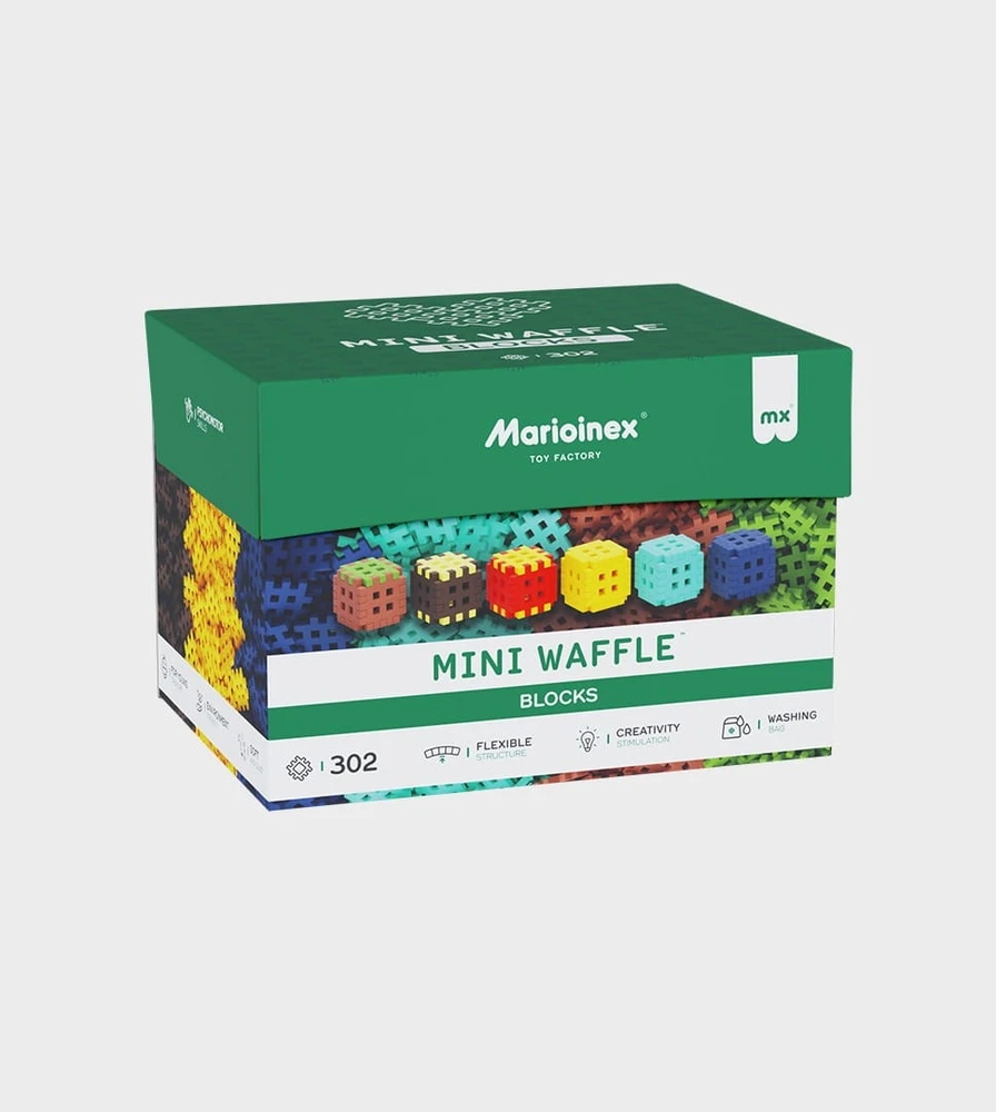 Marioinex mini vaflių konstruktoriaus kaladėlės, 302 dalys