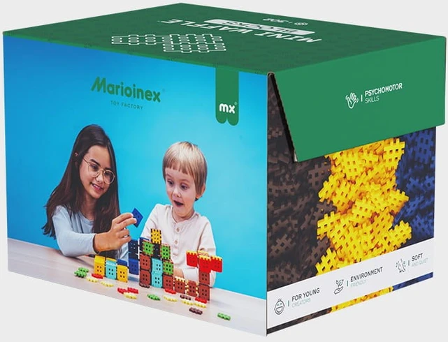Marioinex mini vaflių konstruktoriaus kaladėlės, 302 dalys