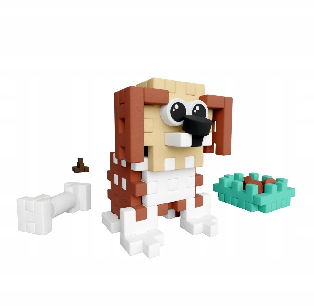 Marioinex Mini Waffle Pocket Pet Beagle – kūrybinis kaladėlių rinkinys vaikams ZA6656