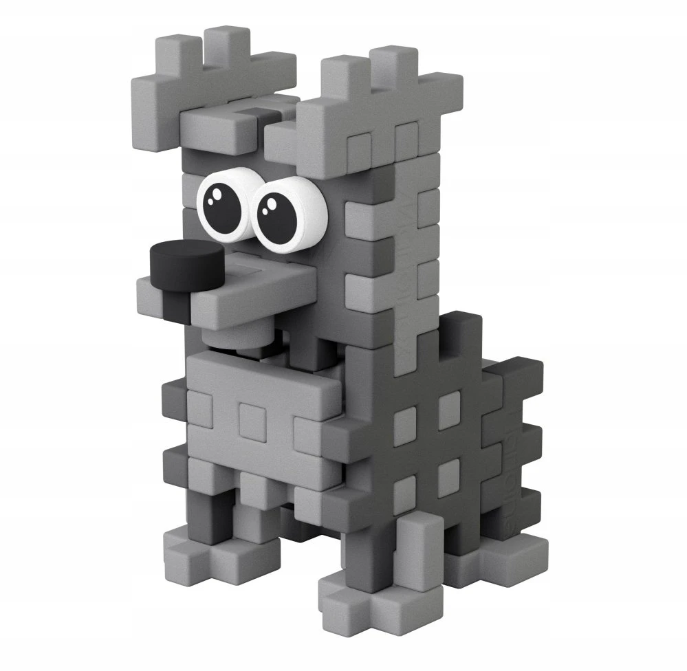 Marioinex Konstrukciniai blokeliai „Mini Waffle Pocket Pets“ Šuniukai Šnauceris