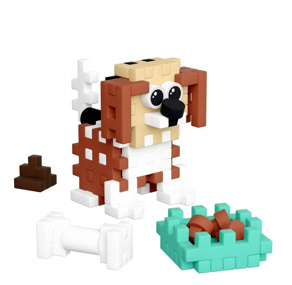 Marioinex Mini Waffle Pocket Pet Beagle – kūrybinis kaladėlių rinkinys vaikams ZA6656