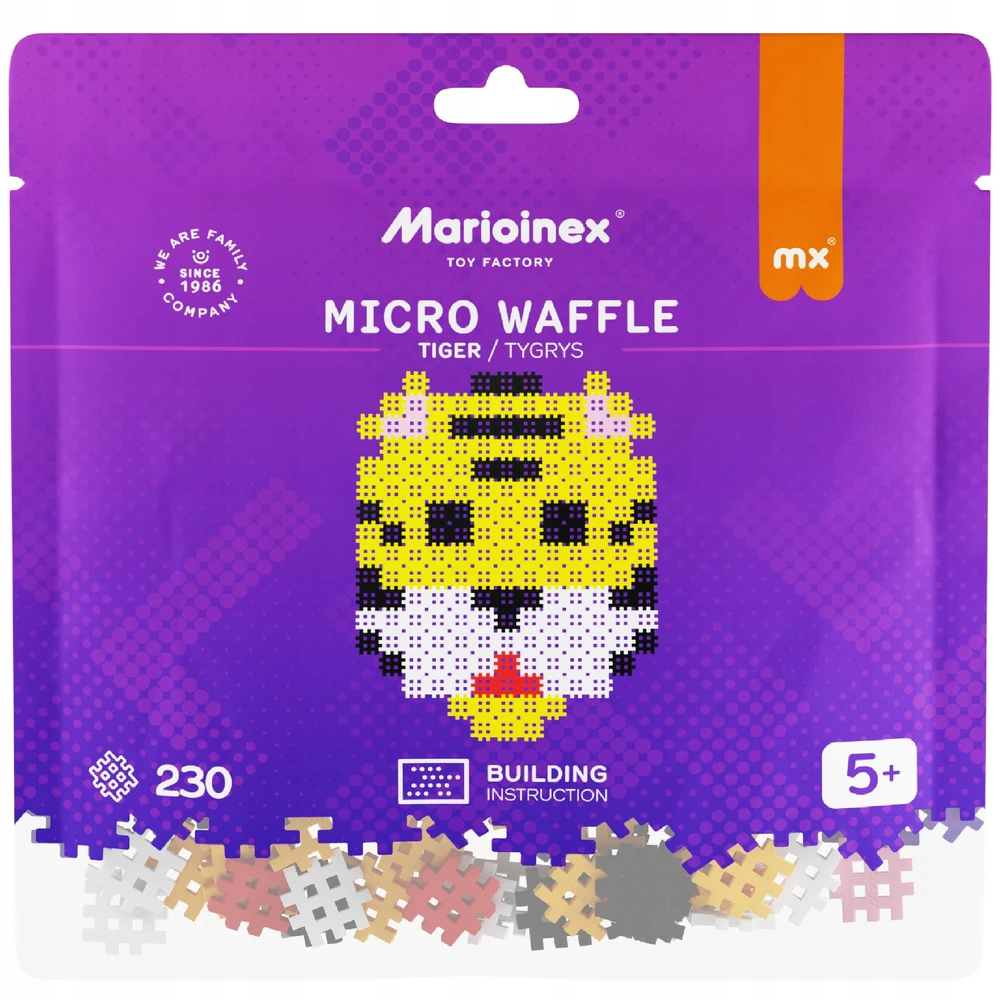 Konstruktorius Marioinex Micro Waffle Tigras 230 el.