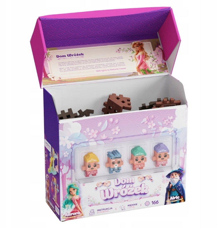MARIOINEX MINI VAFLĖS PRINCESĖS KONSTRUKCINIAI BLOKELIAI 166 ELEMENTŲ FAIRY HOUSE 6+