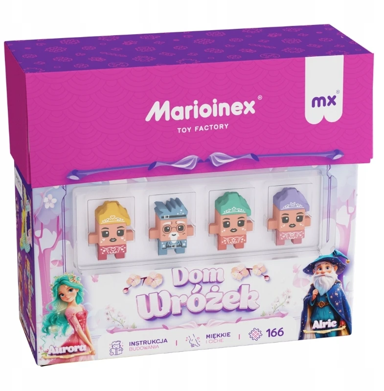MARIOINEX MINI VAFLĖS PRINCESĖS KONSTRUKCINIAI BLOKELIAI 166 ELEMENTŲ FAIRY HOUSE 6+