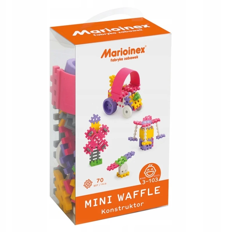 Vaflinės mini kaladėlės Marioinex, 70 elementų