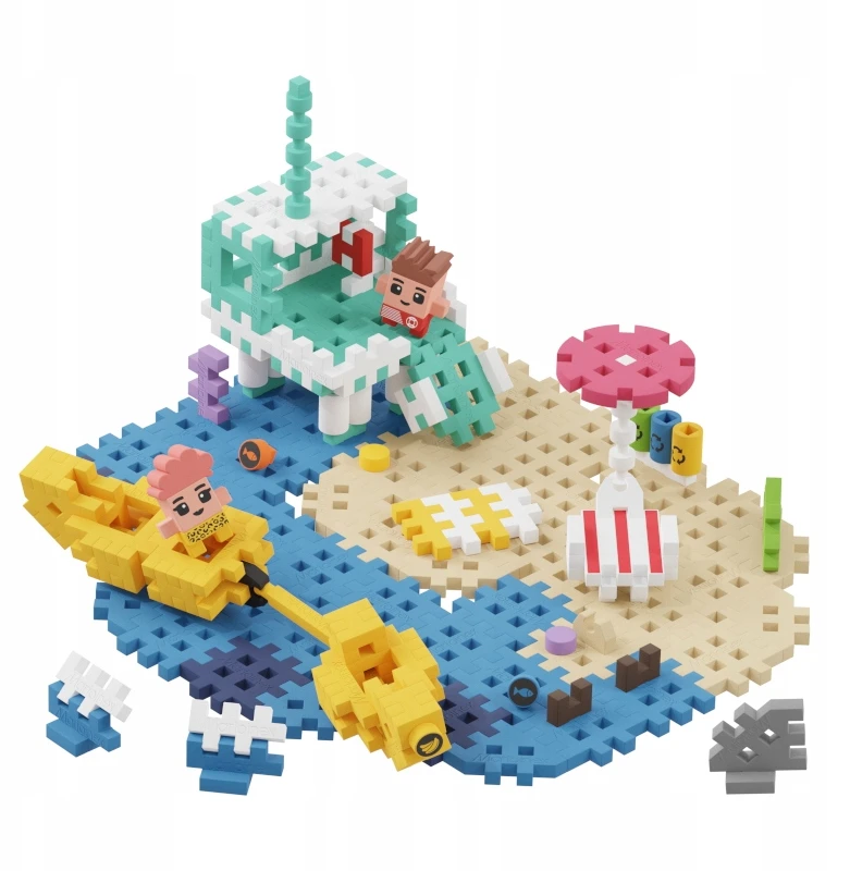 MARIOINEX 903155 vafliniai mini kaladėlės - paplūdimys 148 vnt.