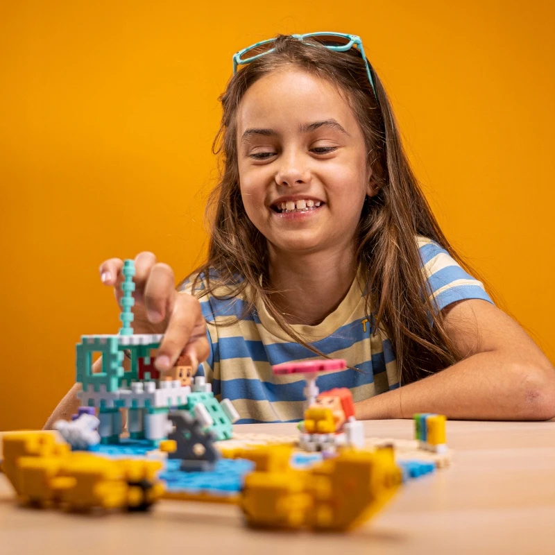 MARIOINEX 903155 vafliniai mini kaladėlės - paplūdimys 148 vnt.