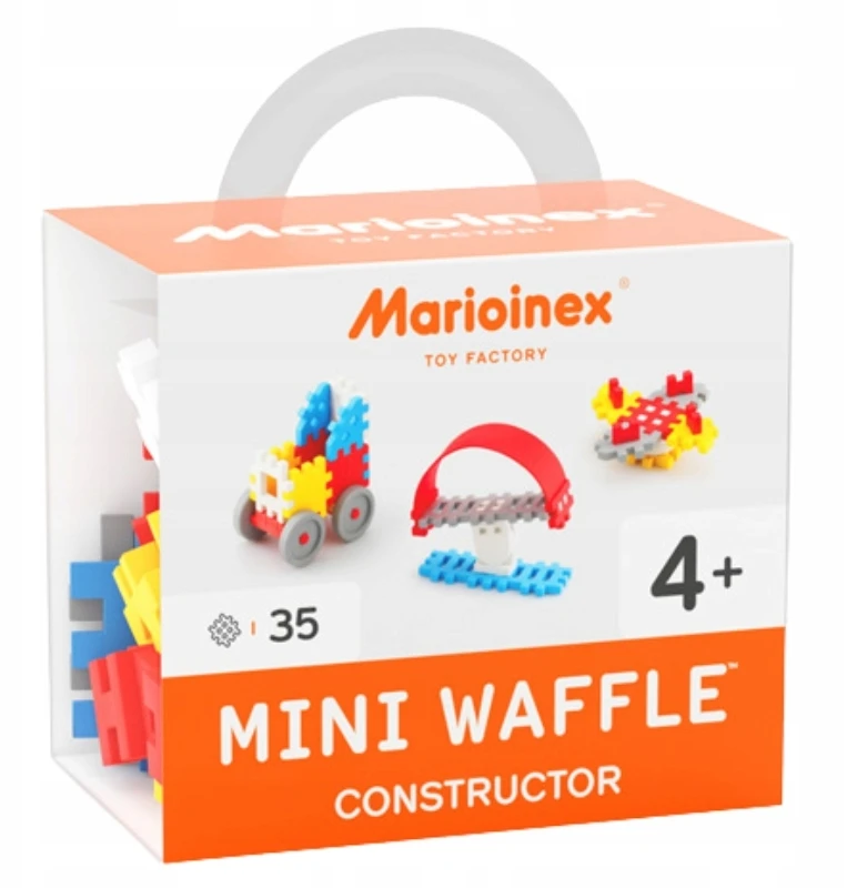 Vaflinės mini kaladėlės Marioinex 35 detalių