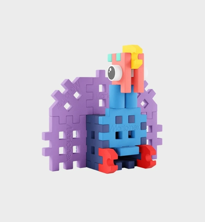 Marioinex Mini Waffle Klocki Pocket Pets: Indyk, 25 el.