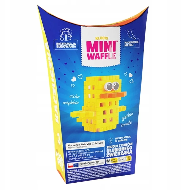 Marioinex Mini Waffle Klocki Pocket Pets Kaczka