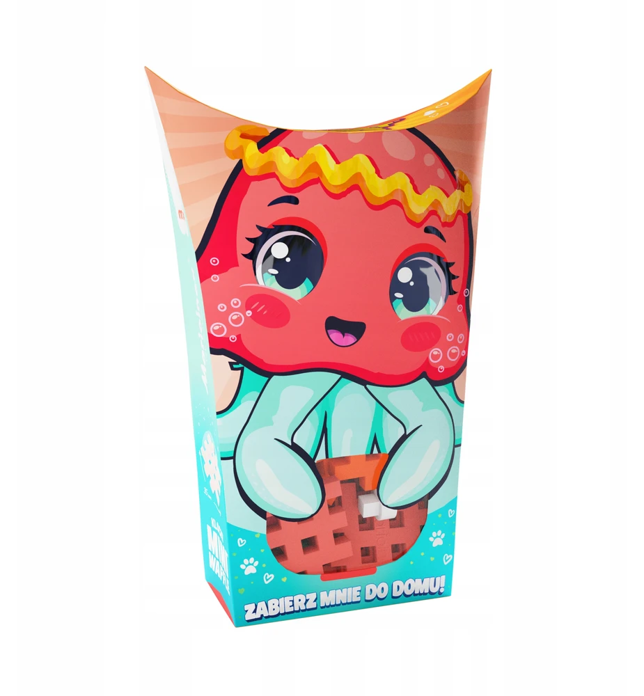 Marioinex Mini Waffle Pocket Pets 4 rinkinys: Krokodilas, Papūga, Medūza, Šikšnosparnis