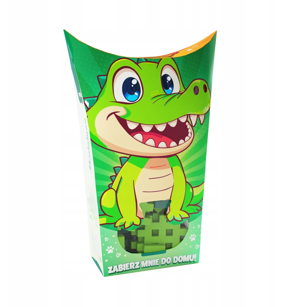 Marioinex Mini Waffle Pocket Pets 4 rinkinys: Krokodilas, Papūga, Medūza, Šikšnosparnis