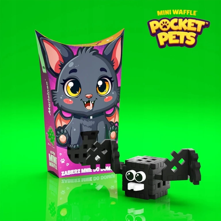 Marioinex Mini Waffle Pocket Pets: Miniatiūrinis šikšnosparnis