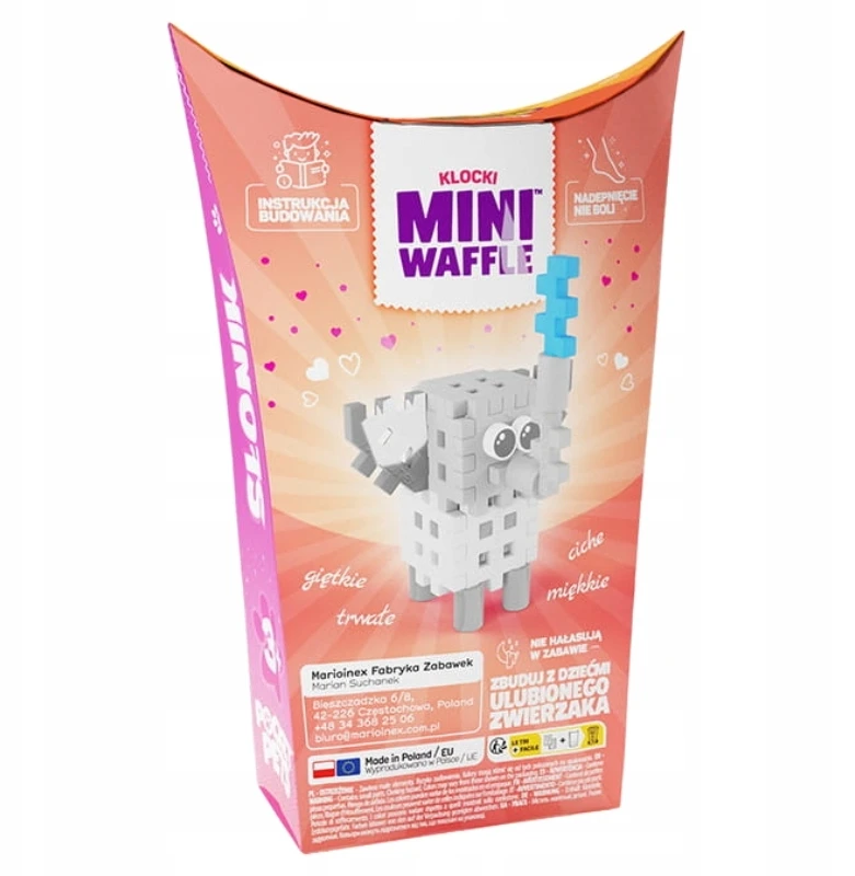 Marioinex Pocket Pets Mini Vaflių Kaladėlės - Dramblys (25 el.)