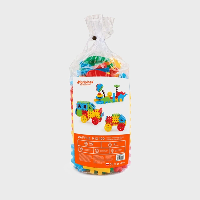MARIOINEX SOFT DEVELOPING BLOCKS 100 2D 3D ELEMENTŲ RINKINĖJE MAŠE