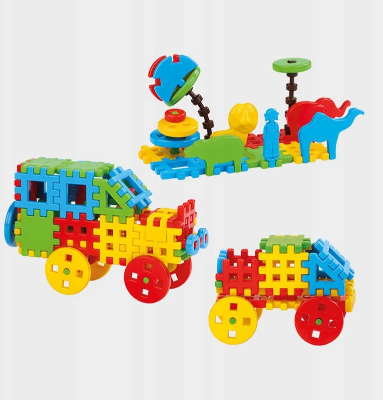 MARIOINEX SOFT DEVELOPING BLOCKS 100 2D 3D ELEMENTŲ RINKINĖJE MAŠE