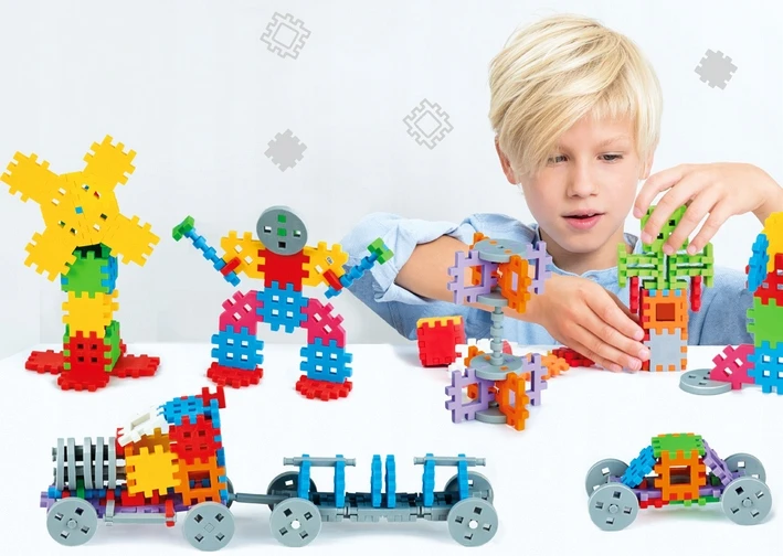 Marioinex Wafle Mini: 300 detalių konstruktorius vaikams