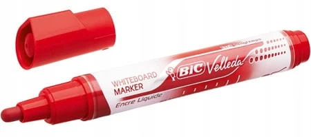 MARKER DO TABLIC SUCHOŚCIERALNYCH BIC VELLEDA raudona Okrągły whiteboard