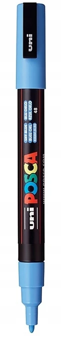 Markeris Posca PC-3M Raudona 6 vnt