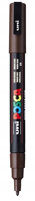 Markeris Posca PC-3M Raudona 6 vnt