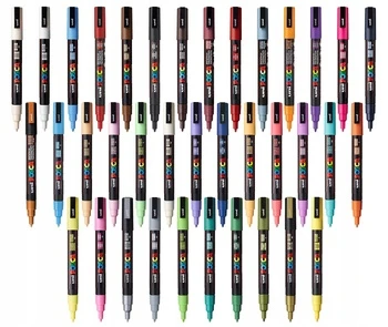 Markeris Posca PC-3M Raudona 6 vnt