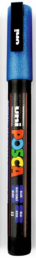 Uni Markeris Posca PC-3ML L33, mėlynas