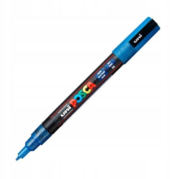 Uni Markeris Posca PC-3ML L33, mėlynas