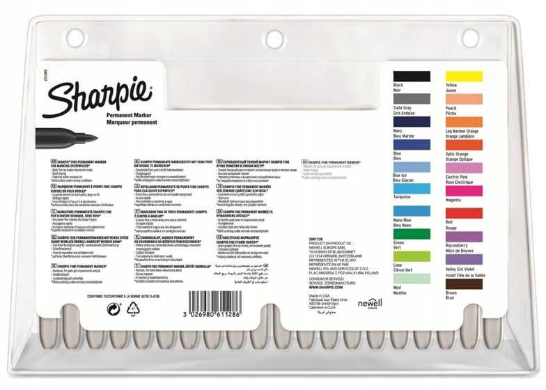 Markerių rinkinys Sharpie Fine 20 vnt. – 2061128